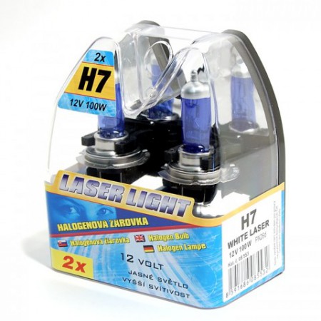 Žiarovka H7 12V 100W WHITE LASER 2ks